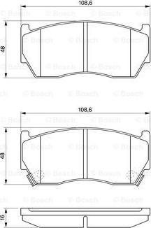 BOSCH 0 986 424 369 - Brake Pad Set, disc brake onlydrive.pro