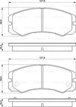 BOSCH 0 986 424 366 - Brake Pad Set, disc brake onlydrive.pro