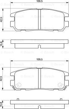 BOSCH 0 986 424 367 - Brake Pad Set, disc brake onlydrive.pro