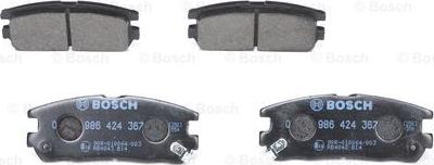 BOSCH 0 986 424 367 - Brake Pad Set, disc brake onlydrive.pro