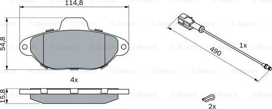 BOSCH 0 986 424 379 - Brake Pad Set, disc brake onlydrive.pro