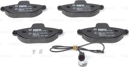 BOSCH 0 986 424 379 - Brake Pad Set, disc brake onlydrive.pro