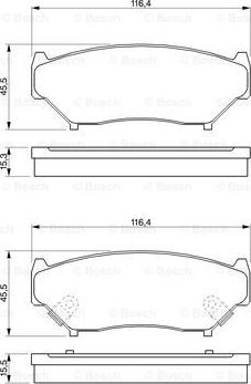 BOSCH 0 986 424 251 - Brake Pad Set, disc brake onlydrive.pro