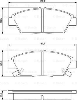 BOSCH 0 986 424 289 - Brake Pad Set, disc brake onlydrive.pro