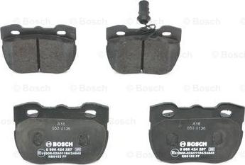 BOSCH 0 986 424 287 - Brake Pad Set, disc brake onlydrive.pro