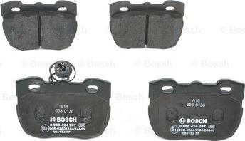 BOSCH 0 986 424 287 - Brake Pad Set, disc brake onlydrive.pro