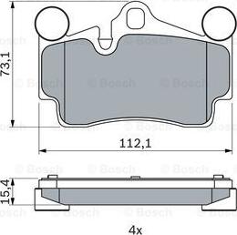 BOSCH 0 986 424 741 - Bremžu uzliku kompl., Disku bremzes onlydrive.pro