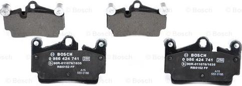 BOSCH 0 986 424 741 - Piduriklotsi komplekt,ketaspidur onlydrive.pro