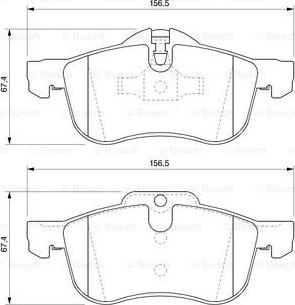 BOSCH 0 986 424 758 - Brake Pad Set, disc brake onlydrive.pro