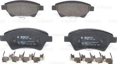 BOSCH 0 986 424 785 - Тормозные колодки, дисковые, комплект onlydrive.pro