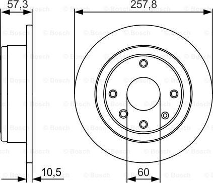 BOSCH 0 986 479 985 - Brake Disc onlydrive.pro