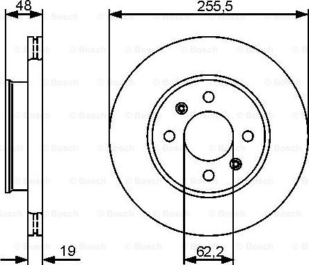 BOSCH 0 986 479 459 - Brake Disc onlydrive.pro