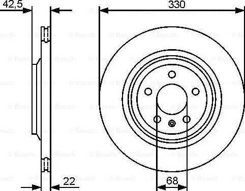 BOSCH 0 986 479 457 - Stabdžių diskas onlydrive.pro