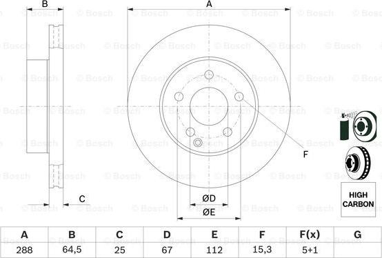 BOSCH 0 986 479 406 - Bremžu diski onlydrive.pro