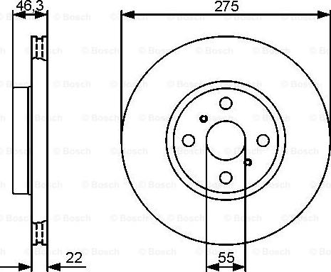 BOSCH 0 986 479 431 - Тормозной диск onlydrive.pro