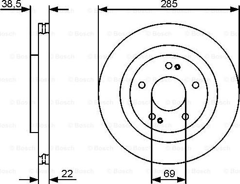 BOSCH 0 986 479 470 - Brake Disc onlydrive.pro