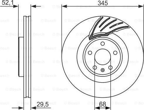 BOSCH 0 986 479 590 - Brake Disc onlydrive.pro