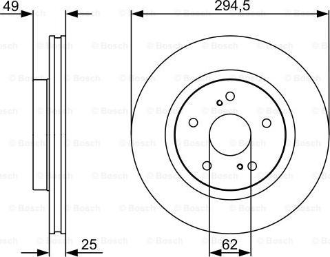 BOSCH 0 986 479 559 - Brake Disc onlydrive.pro