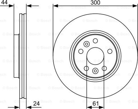 BOSCH 0 986 479 554 - Brake Disc onlydrive.pro