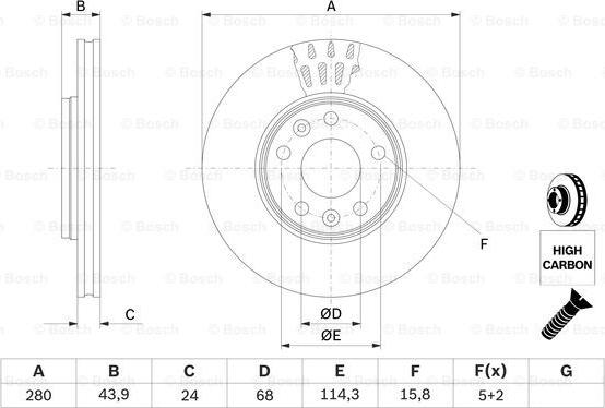 BOSCH 0 986 479 C62 - Brake Disc onlydrive.pro