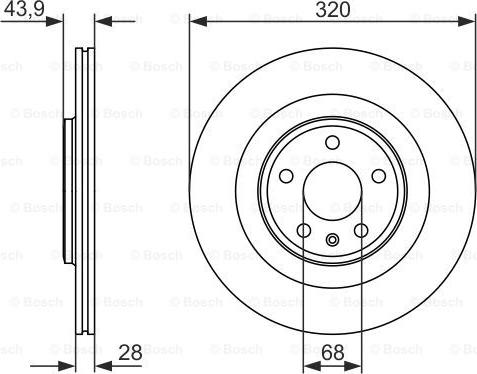 BOSCH 0 986 479 552 - Stabdžių diskas onlydrive.pro