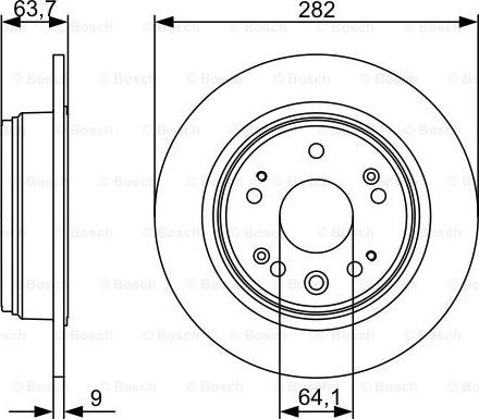 BOSCH 0 986 479 505 - Brake Disc onlydrive.pro