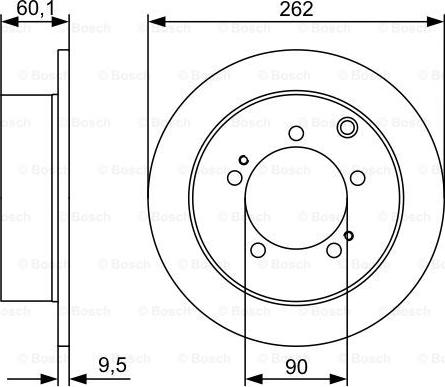 BOSCH 0 986 479 512 - Brake Disc onlydrive.pro