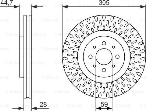 BOSCH 0 986 479 570 - Brake Disc onlydrive.pro