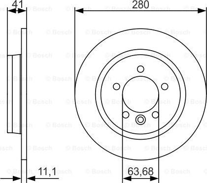 BOSCH 0 986 479 691 - Stabdžių diskas onlydrive.pro