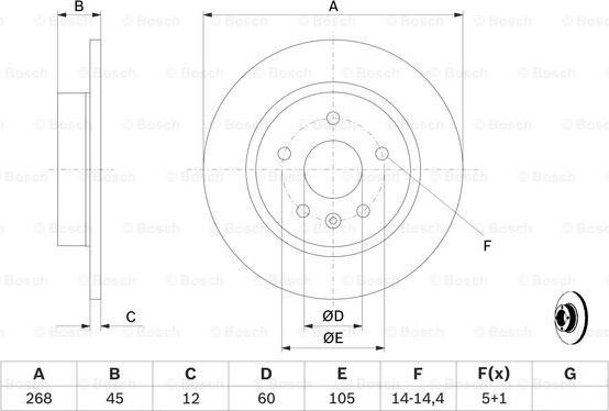 BOSCH 0 986 479 C57 - Brake Disc onlydrive.pro