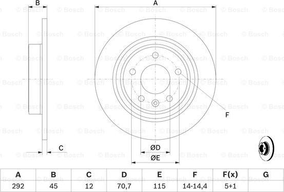 BOSCH 0 986 479 C58 - Brake Disc onlydrive.pro