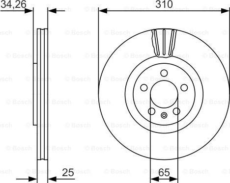 BOSCH 0 986 479 642 - Brake Disc onlydrive.pro