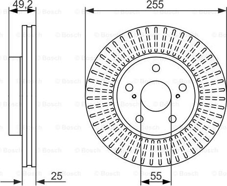 BOSCH 0 986 479 663 - Brake Disc onlydrive.pro