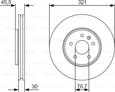 BOSCH 0 986 479 667 - Brake Disc onlydrive.pro