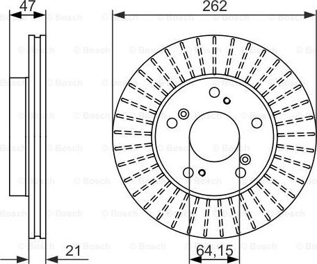 BOSCH 0 986 479 687 - Brake Disc onlydrive.pro