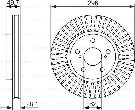 BOSCH 0 986 479 633 - Bremžu diski onlydrive.pro