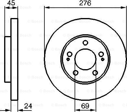 BOSCH 0 986 479 035 - Brake Disc onlydrive.pro