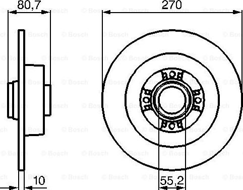 BOSCH 0 986 479 196 - Тормозной диск onlydrive.pro