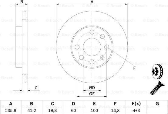 BOSCH 0 986 479 B84 - Brake Disc onlydrive.pro