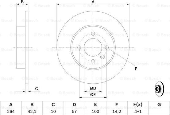 BOSCH 0 986 479 191 - Brake Disc onlydrive.pro