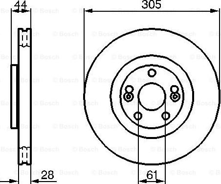 BOSCH 0 986 479 109 - Brake Disc onlydrive.pro