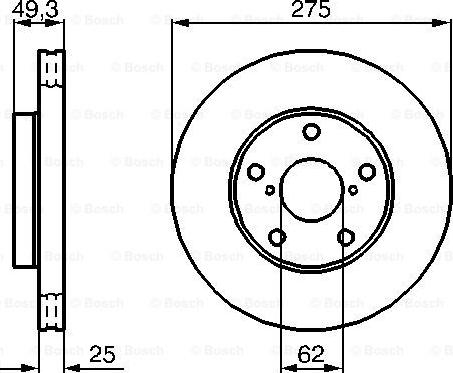 BOSCH 0 986 479 111 - Brake Disc onlydrive.pro