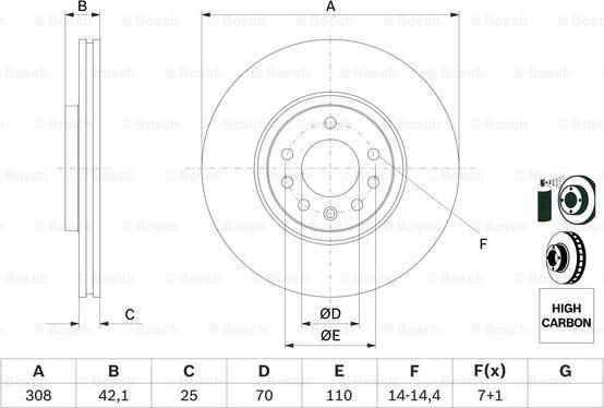 BOSCH 0 986 479 113 - Brake Disc onlydrive.pro