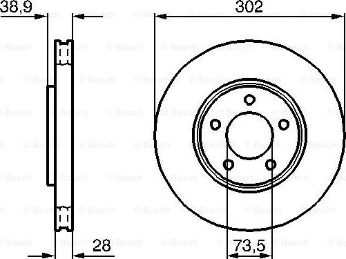 BOSCH 0 986 479 117 - Stabdžių diskas onlydrive.pro