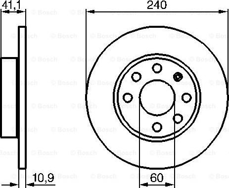 BOSCH 0 986 479 189 - Brake Disc onlydrive.pro