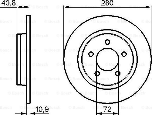 BOSCH 0 986 479 181 - Brake Disc onlydrive.pro