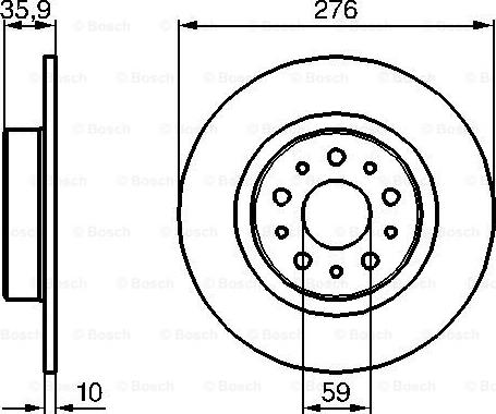 BOSCH 0 986 479 120 - Brake Disc onlydrive.pro