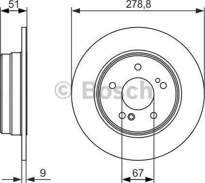 BOSCH 0 986 479 854 - Brake Disc onlydrive.pro