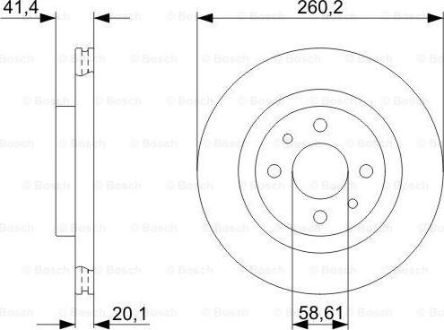 BOSCH 0 986 479 346 - Brake Disc onlydrive.pro