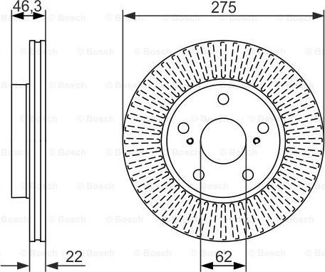 BOSCH 0 986 479 341 - Brake Disc onlydrive.pro